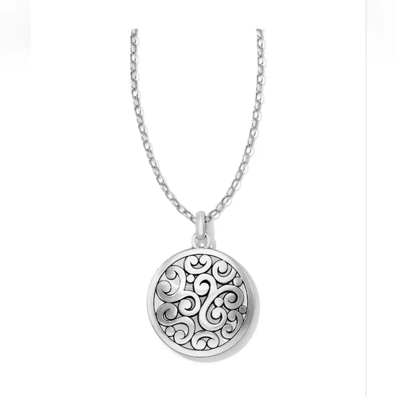 Brighton Round Scroll Design Contempo Pendant Necklace - Picture 5 of 6
